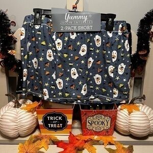 Yummy Jaclyn Intimates Halloween Shorts 2-Pack Set Size Medium